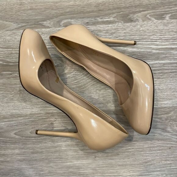 SERGIO ROSSI Beige Patent-leather pumps - Picture 2 of 9
